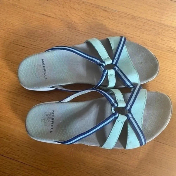Merrell Blue Slip on Sandals - Picture 10 of 11